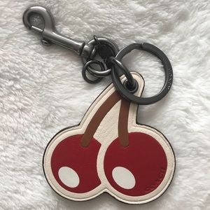 NWOT Coach Pac-Man Cherry Keychain